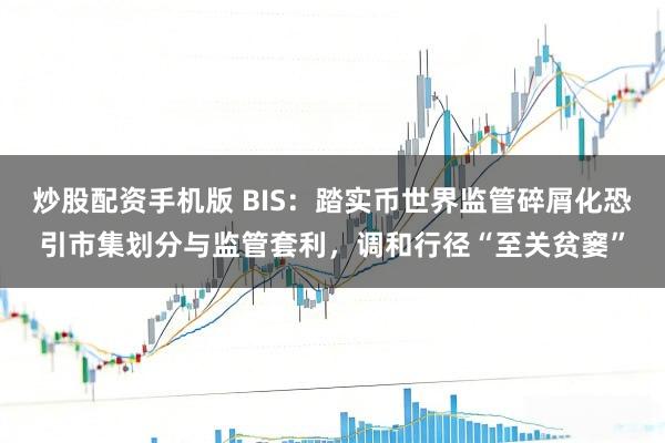 炒股配资手机版 BIS：踏实币世界监管碎屑化恐引市集划分与监管套利，调和行径“至关贫窭”